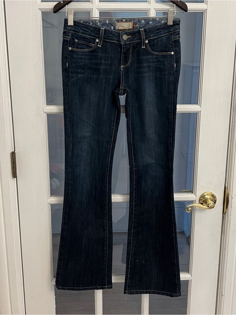 PAIGE Women’s Premium Denim Dark Wash Bootcut Flare Jeans Size 26
